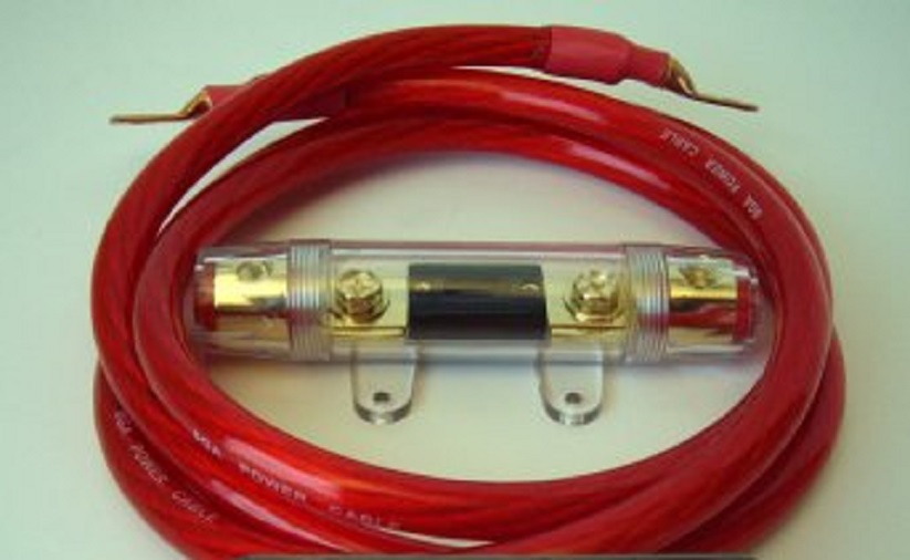 6 FT 0 Gauge Wiring Fuse Box Kit High Output 250+ Amp Alternator